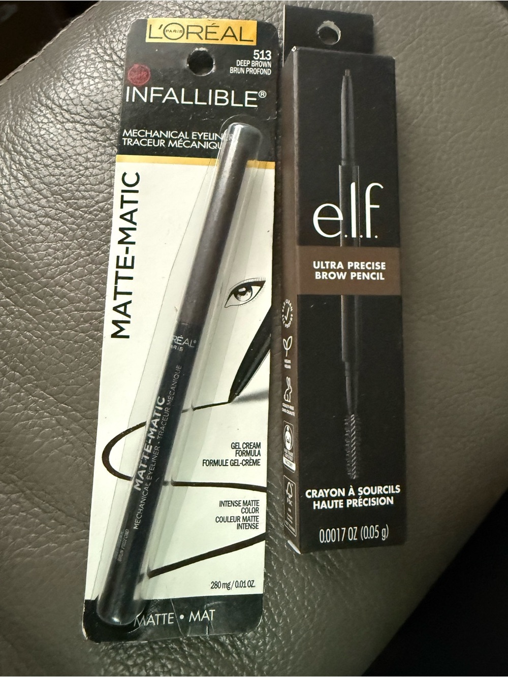 Infallible Matte-Matic Mechanical Eyeliner - Deep Brown (513) & brow pencil